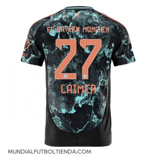 Camiseta Bayern Munich Konrad Laimer #27 Segunda Equipación Replica 2024-25 mangas cortas